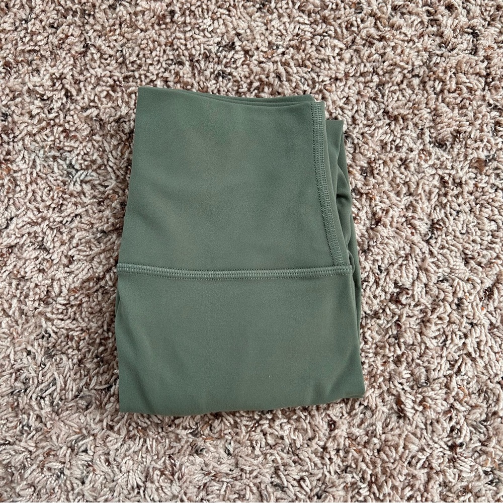 Align Pant 25” green twill